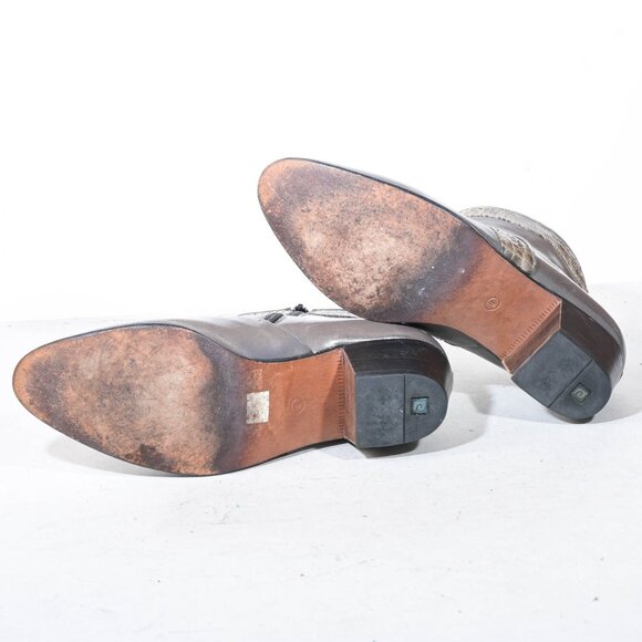 Pierre Cardin Ankle Booties in Grey/Snakeskin - 8 - Picture 8 of 9